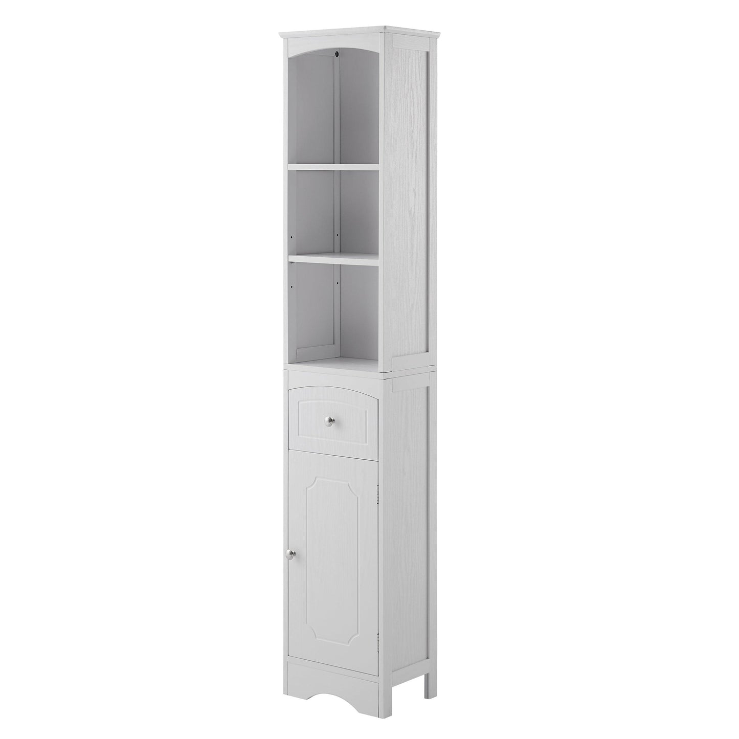 Tall Bathroom Cabinet, Freestanding Storage Cabinet with Drawer FredCo