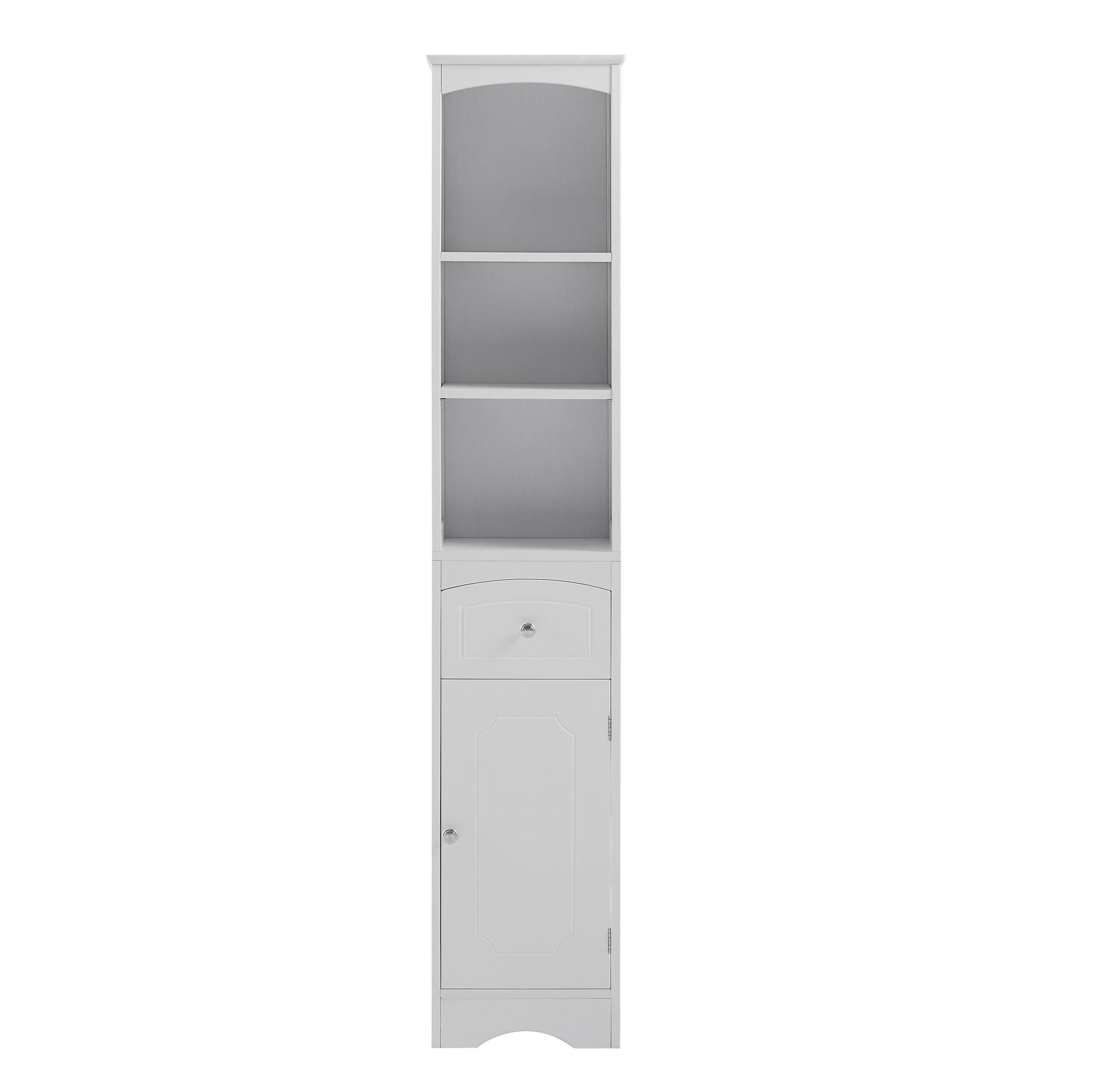 Tall Bathroom Cabinet, Freestanding Storage Cabinet with Drawer FredCo