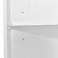 Tall Bathroom Corner Cabinet, 5 Shelves White FredCo