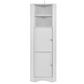 Tall Bathroom Corner Cabinet, 5 Shelves White FredCo