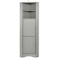 Tall Bathroom Corner Cabinet, Freestanding Storage Cabinet Gray FredCo