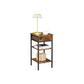 Tall Nightstand with Drawer and Shelves FredCo