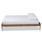 Tallis Classic and Traditional Walnut Brown Finished Wood Queen Size Bed Frame FredCo