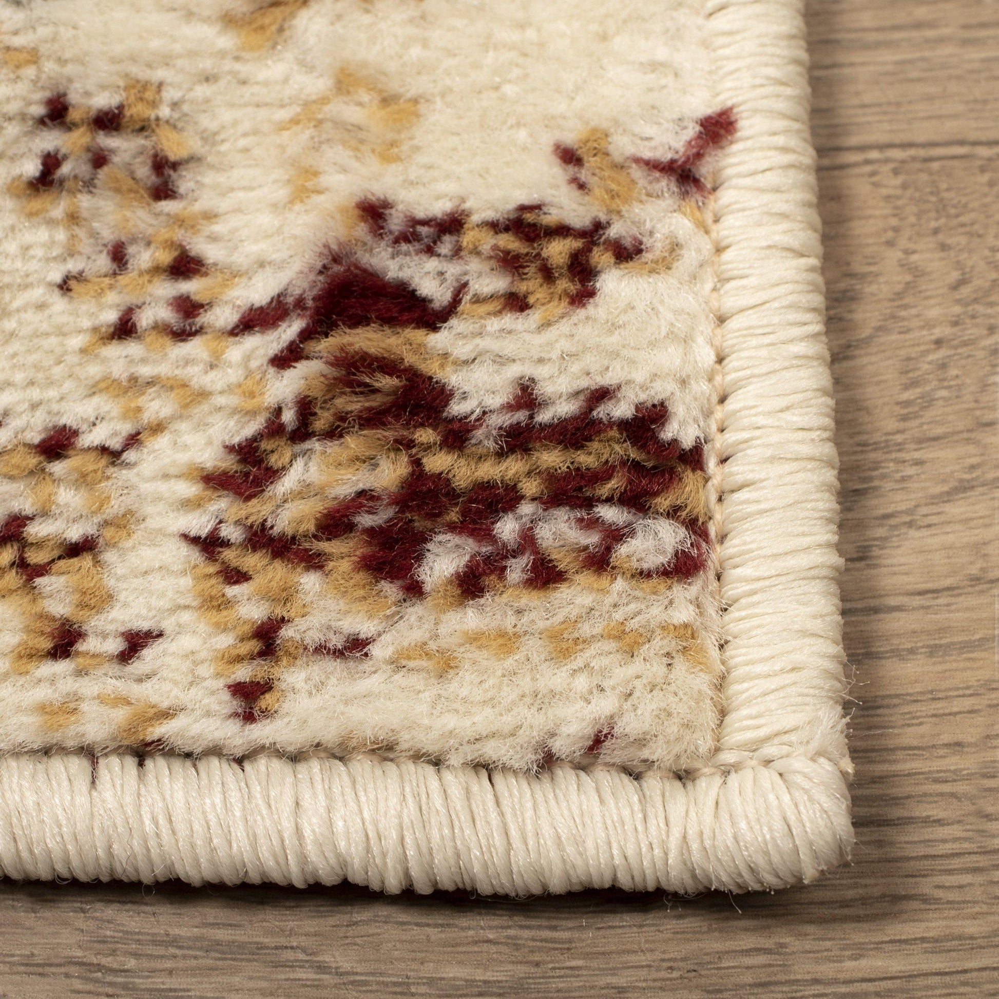 Tamara Mid-Century Contemporary Floral Damask Rug FredCo