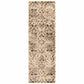 Tamara Mid-Century Contemporary Floral Damask Rug FredCo