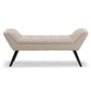 Tamblin Mid-century Modern Retro Beige Linen Fabric Upholstered Grid-Tufting 50-Inch Bench FredCo