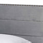 Tamira Modern and Contemporary Glam Grey Velvet Fabric Upholstered Twin Size Panel Bed FredCo