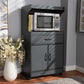 Tannis Modern and Contemporary Dark Grey Finished Kitchen Cabinet FredCo