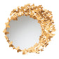 Tauriel Modern Glam and Luxe Antique Goldleaf Metal Butterfly Accent Wall Mirror FredCo