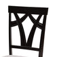 Telma Modern and Contemporary Grey Fabric Upholstered and Dark Brown Finished Wood 5-Piece Dining Set FredCo