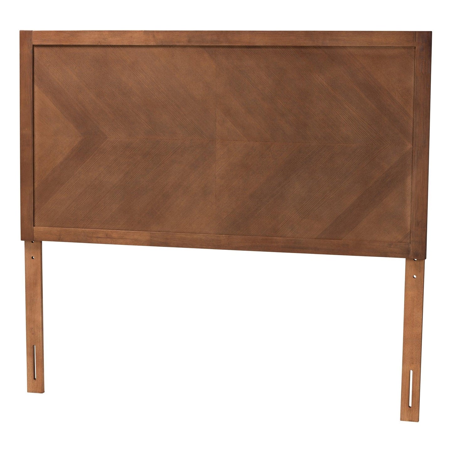 Terrian Classic and Traditional Ash Walnut Finished Wood Queen Size Headboard FredCo