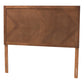 Terrian Classic and Traditional Ash Walnut Finished Wood Queen Size Headboard FredCo