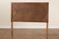 Terrian Classic and Traditional Ash Walnut Finished Wood Queen Size Headboard FredCo