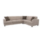 Tess L-shape Sleeper Sectional Grey 500727 Coaster FredCo