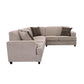 Tess L-shape Sleeper Sectional Grey 500727 Coaster FredCo