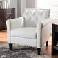 Thalassa White Modern Arm Chair FredCo