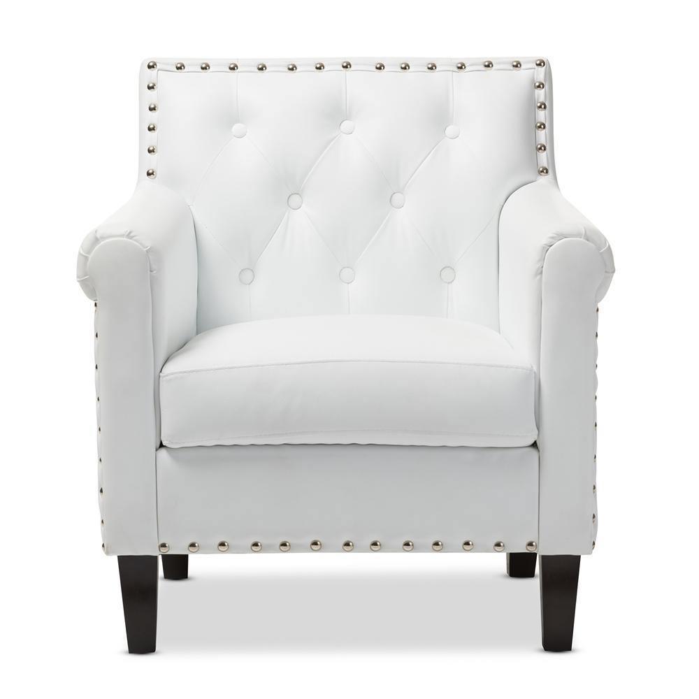 Thalassa White Modern Arm Chair FredCo