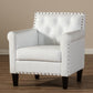 Thalassa White Modern Arm Chair FredCo