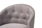 Theron Mid-Century Transitional Grey Fabric and Espresso Brown Finished Wood 2-Piece Swivel Counter Stool Set FredCo