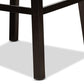 Theron Modern and Contemporary Transitional Tan Faux Leather Upholstered and Dark Brown Finished Wood 2-Piece Swivel Bar Stool Set FredCo