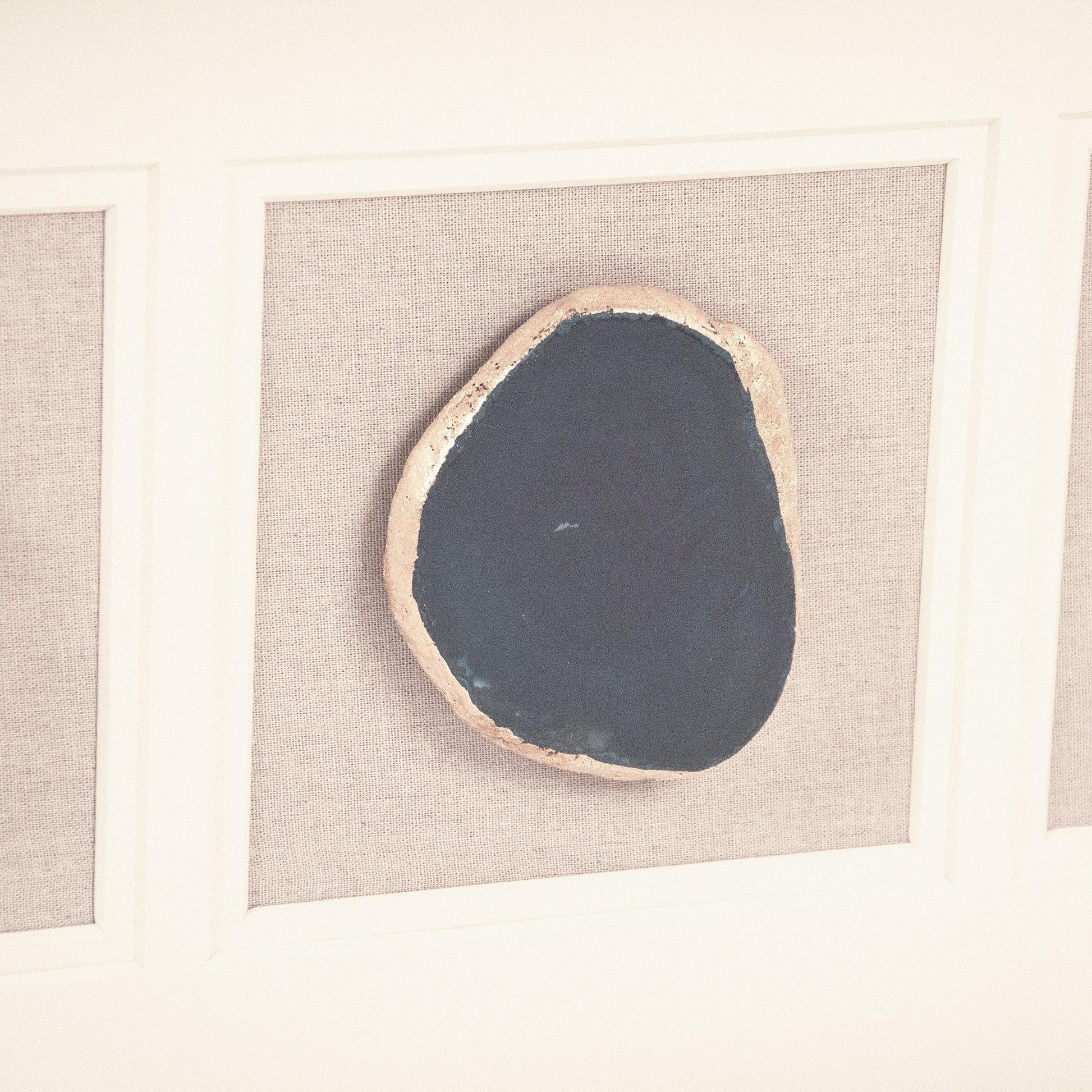 Three Blue Geode Wall Art ZEN55206A FredCo