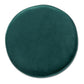 Thurman Contemporary Glam and Luxe Green Velvet Fabric Upholstered and Gold Finished Metal Ottoman FredCo