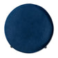 Thurman Contemporary Glam and Luxe Navy Blue Velvet Fabric Upholstered and Gold Finished Metal Ottoman FredCo