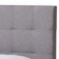 Tibault Modern and Contemporary Grey Fabric Upholstered Queen Size Storage Bed FredCo