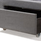 Tibault Modern and Contemporary Grey Fabric Upholstered Queen Size Storage Bed FredCo