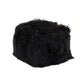 Tibetan Black Lamb Fur Pillow ZTLFC-black FredCo