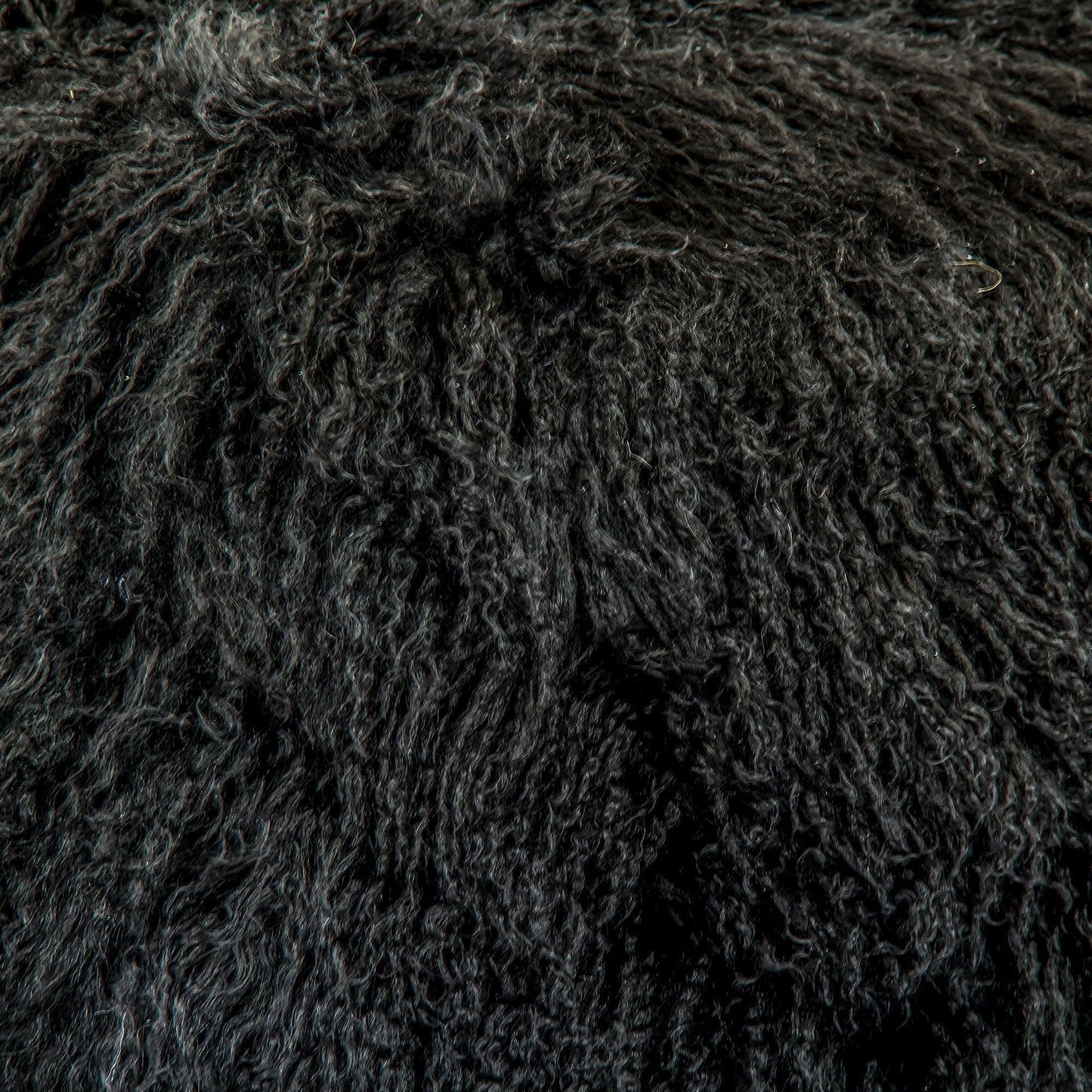 Tibetan Black Lamb Fur Pillow ZTLFC-black FredCo