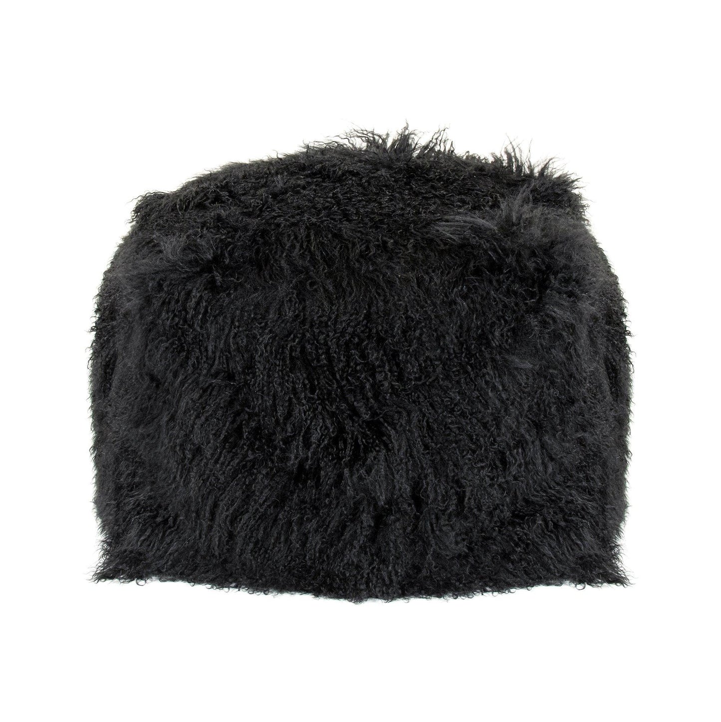 Tibetan Black Lamb Fur Pillow ZTLFC-black FredCo