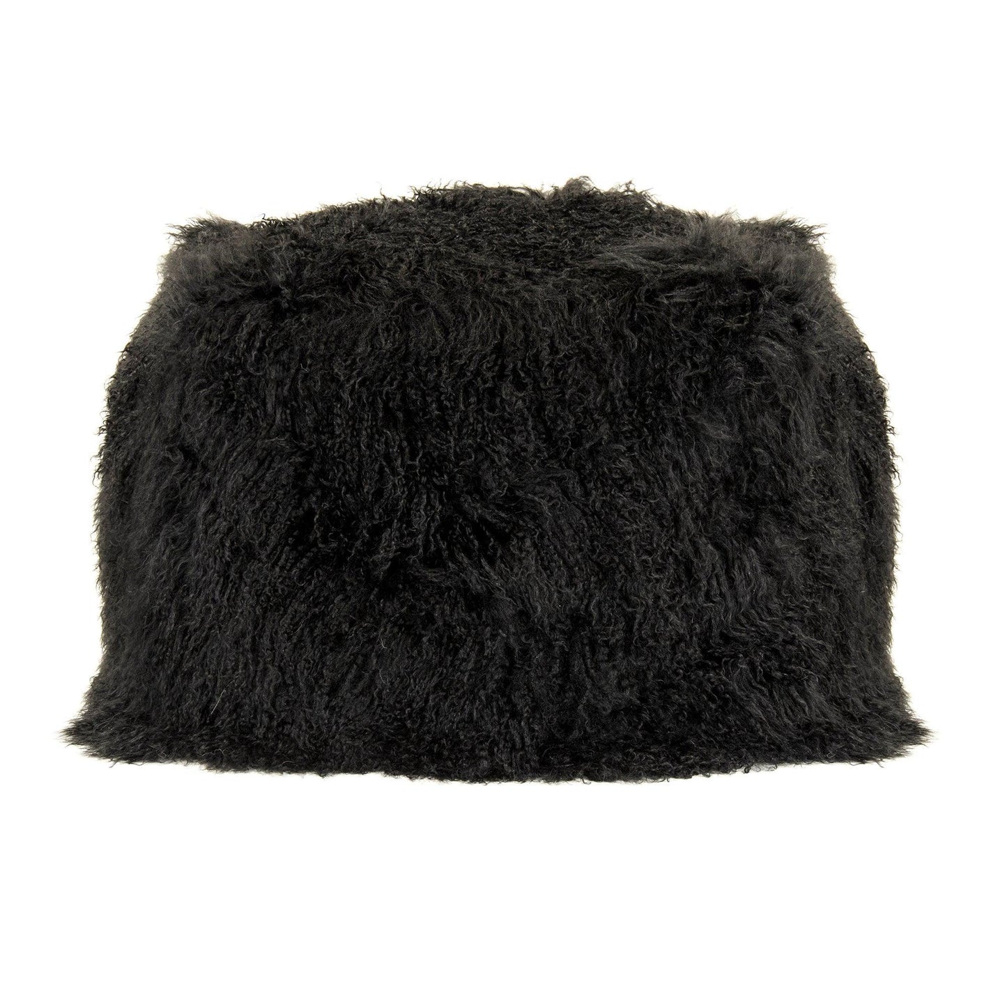 Tibetan Black Lamb Fur Pillow ZTLFC-black FredCo