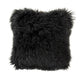 Tibetan Black Lamb Fur Pouf ZTLFP-black FredCo