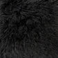 Tibetan Black Lamb Fur Pouf ZTLFP-black FredCo