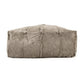 Tibetan Goat Fur Ottoman ZTGP-light grey FredCo
