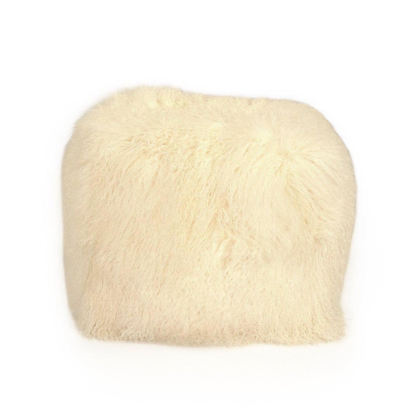 Tibetan Ivory Lamb Fur Pillow ZTLFC-ivory FredCo