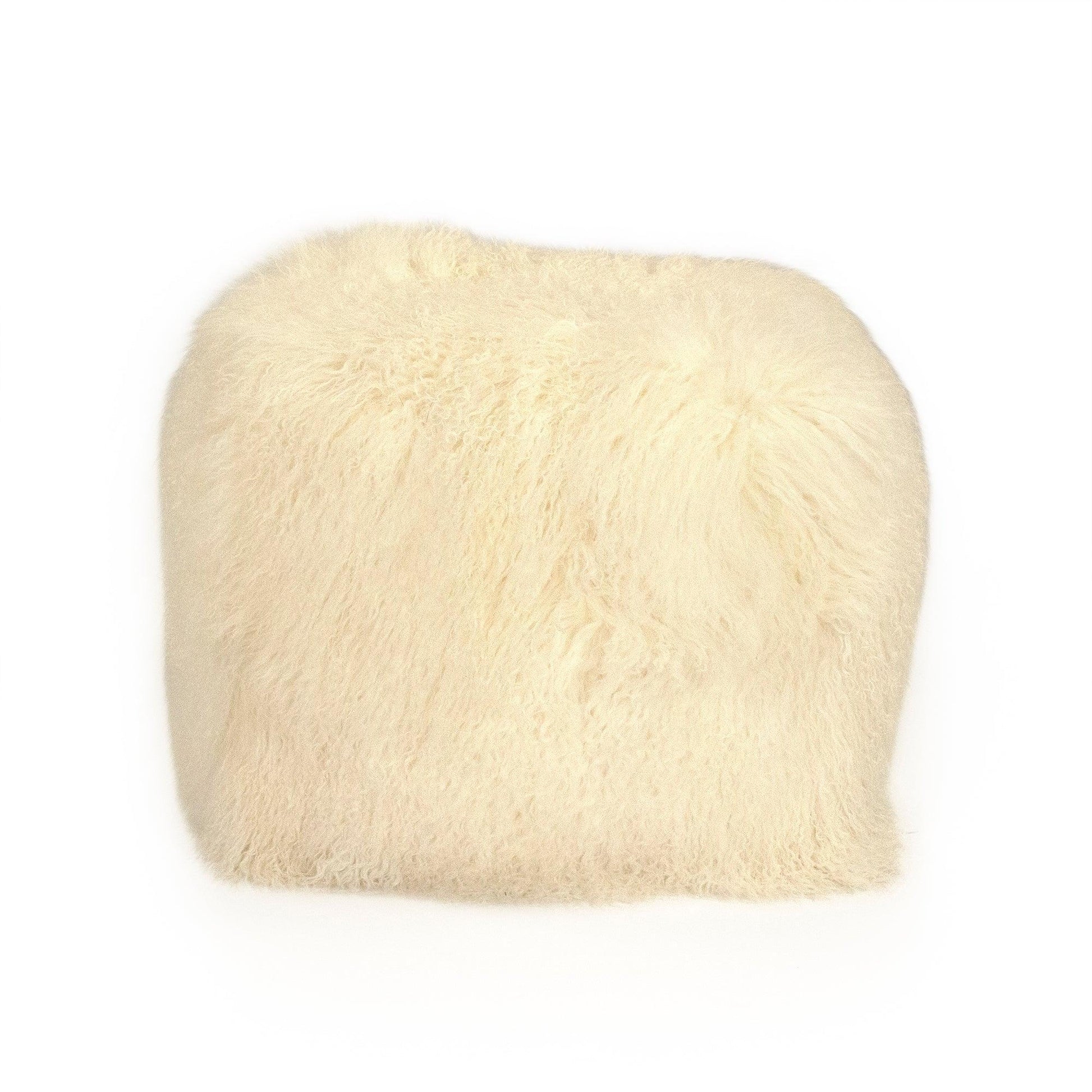 Tibetan Ivory Lamb Fur Pillow ZTLFC-ivory FredCo