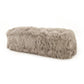 Tibetan Lamb Fur Bench ZTBP-light grey FredCo