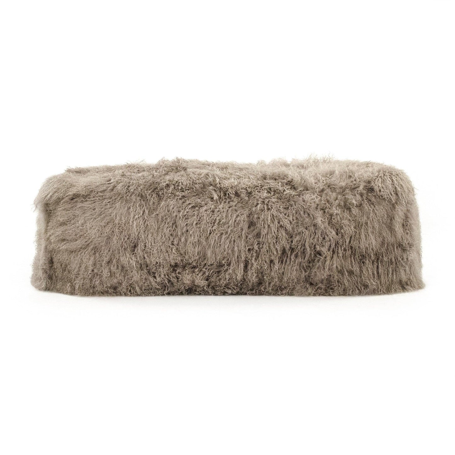 Tibetan Lamb Fur Bench ZTBP-light grey FredCo