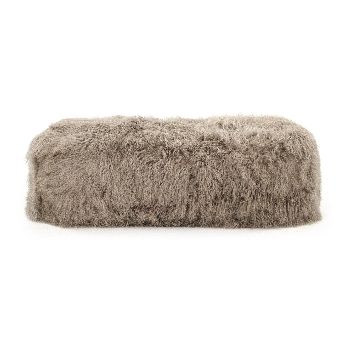 Tibetan Lamb Fur Bench ZTBP-light grey FredCo