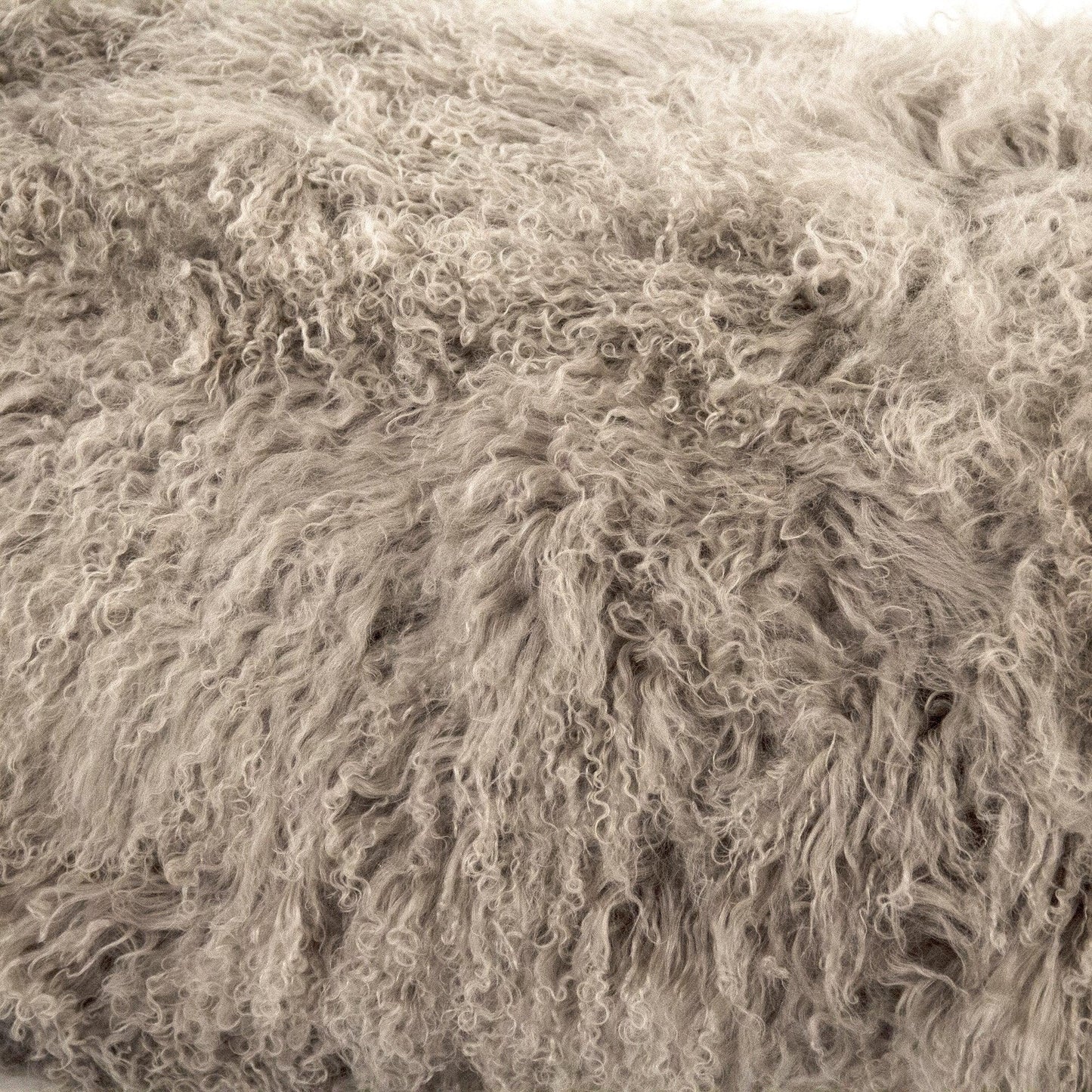 Tibetan Lamb Fur Bench ZTBP-light grey FredCo