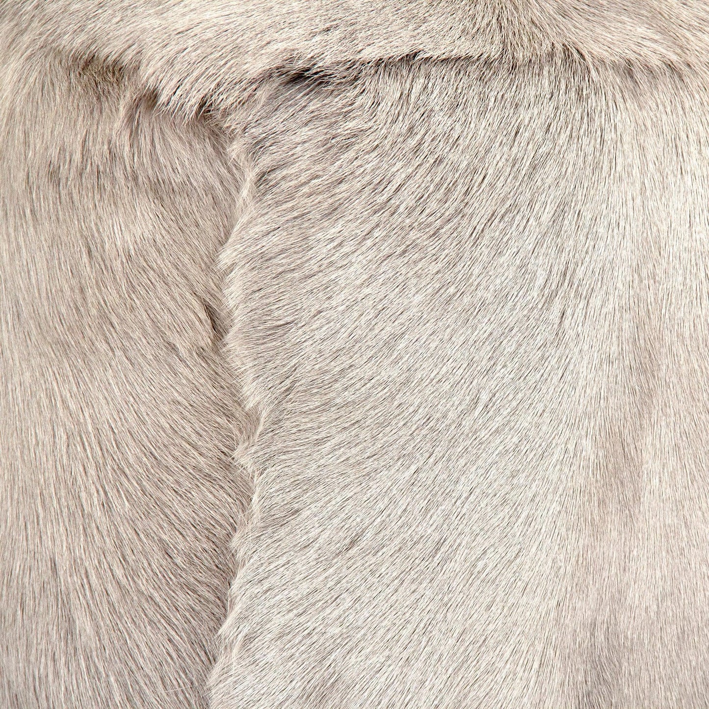 Tibetan Light Grey Goat Fur Pouf ZGFC-light grey FredCo