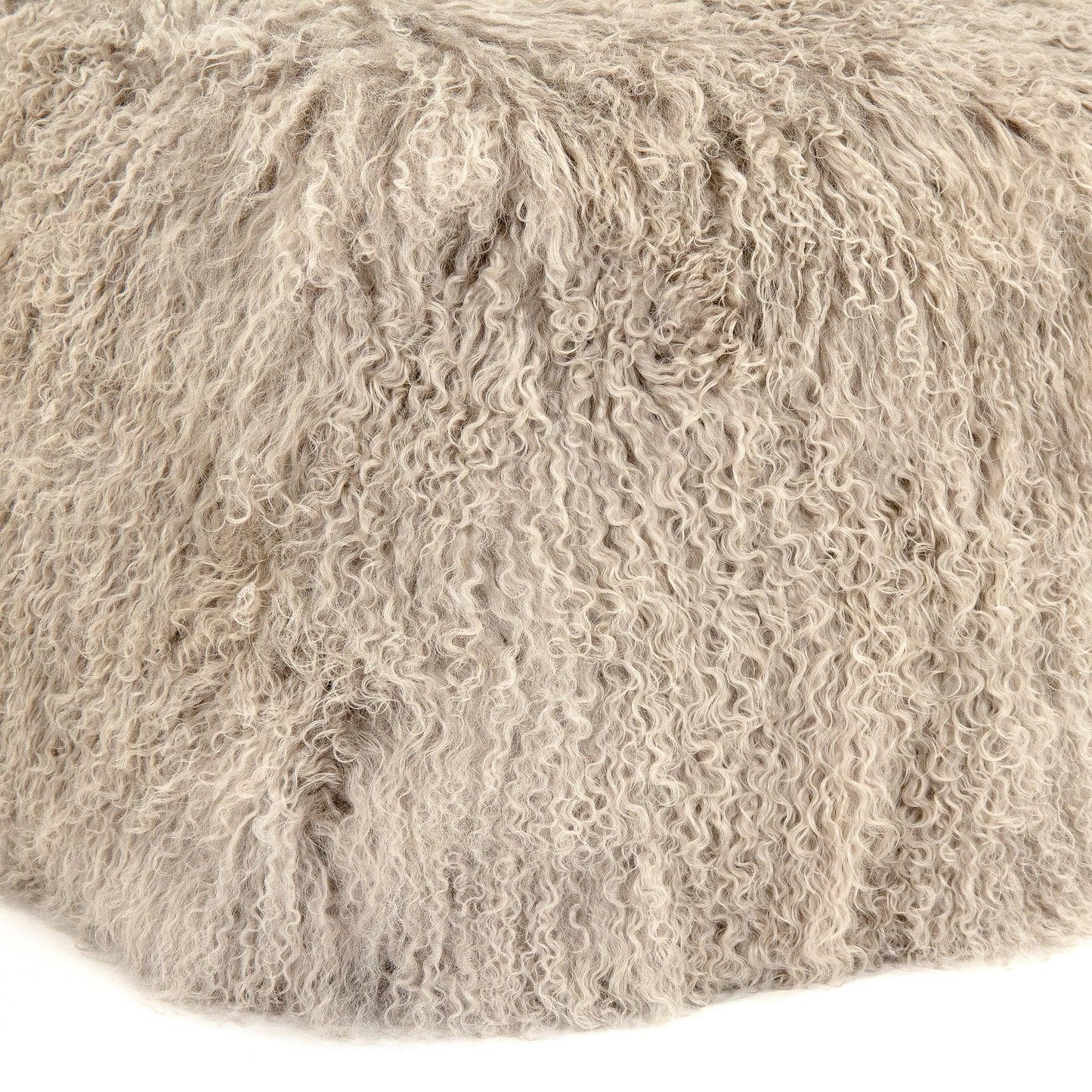 Tibetan Light Grey Lamb Fur Pillow ZTLFC-light grey FredCo