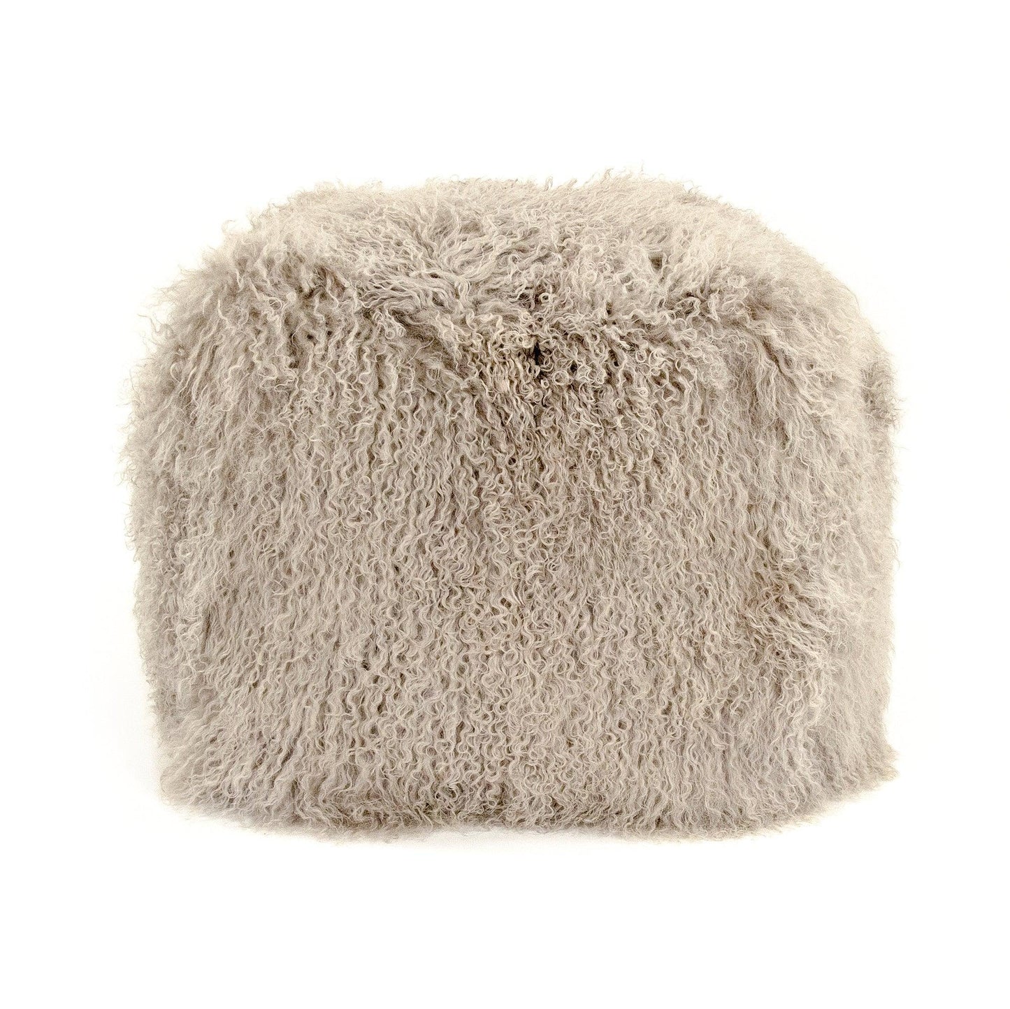Tibetan Light Grey Lamb Fur Pillow ZTLFC-light grey FredCo