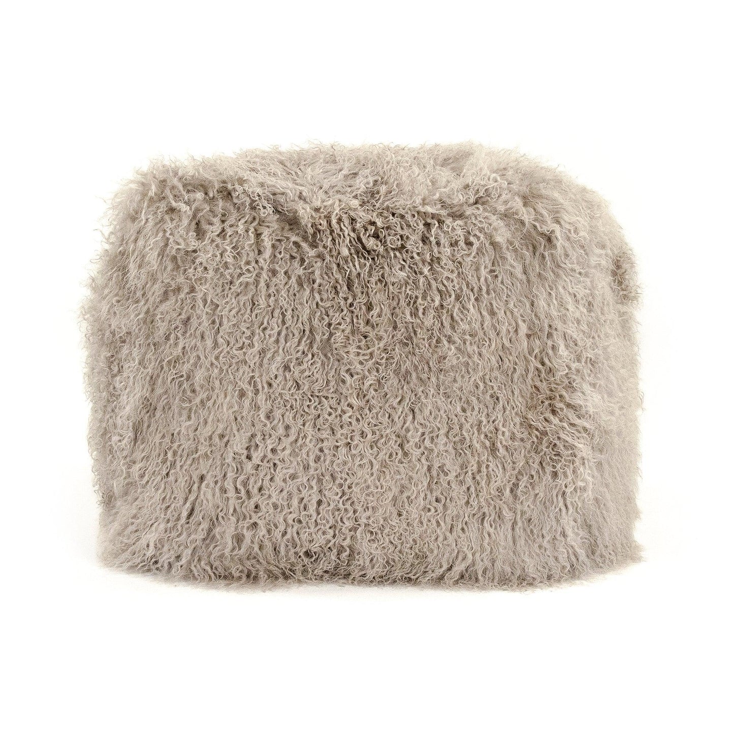 Tibetan Light Grey Lamb Fur Pillow ZTLFC-light grey FredCo