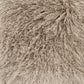 Tibetan Light Grey Lamb Fur Pouf ZTLFP-light grey FredCo