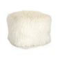Tibetan White Lamb Fur Pillow ZTLFC-white FredCo