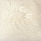 Tibetan White Lamb Fur Pouf ZTLFP-white FredCo