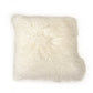 Tibetan White Lamb Fur Pouf ZTLFP-white FredCo